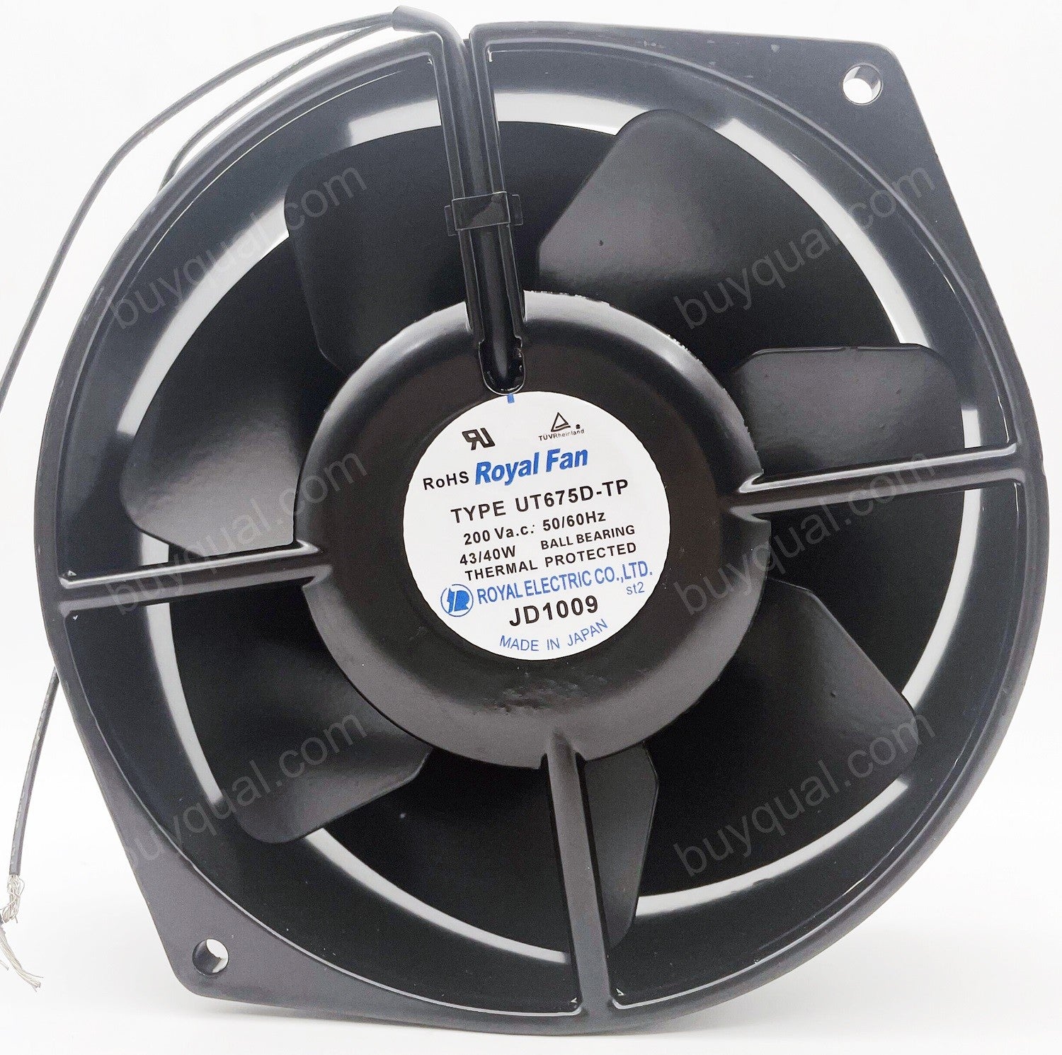 ROYAL TYPE UT675D-TP 200V 0.30/0.28A 43/40W 2wires cooling Fan ROYAL TYPE UT675D-TP 200V 0.30/0.28A 43/40W 2wires cooling Fan